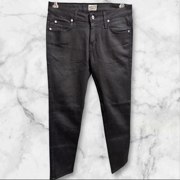 Naked & Famous Jeans Mens 31 Black Power Stretch Skinny Guy Five Pocket Raw